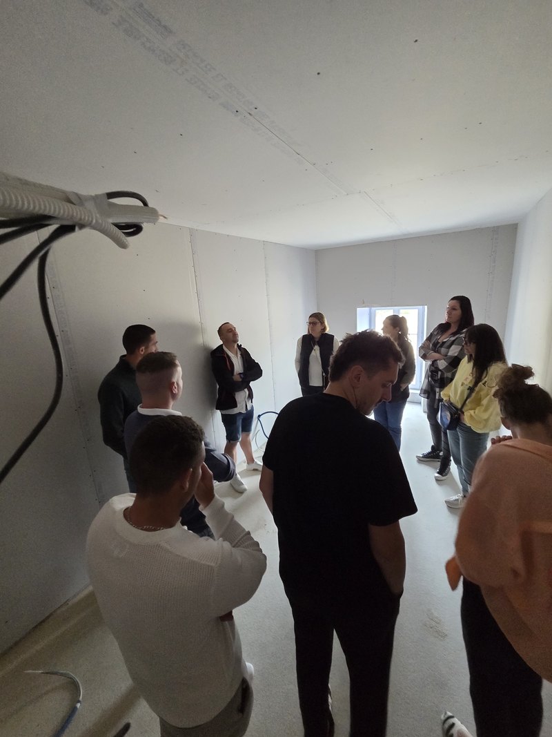 Visite de terrain avec le groupe